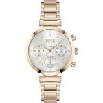Hugo Boss Flawless Chronograph Rose Gold Women's Watch 1502531
