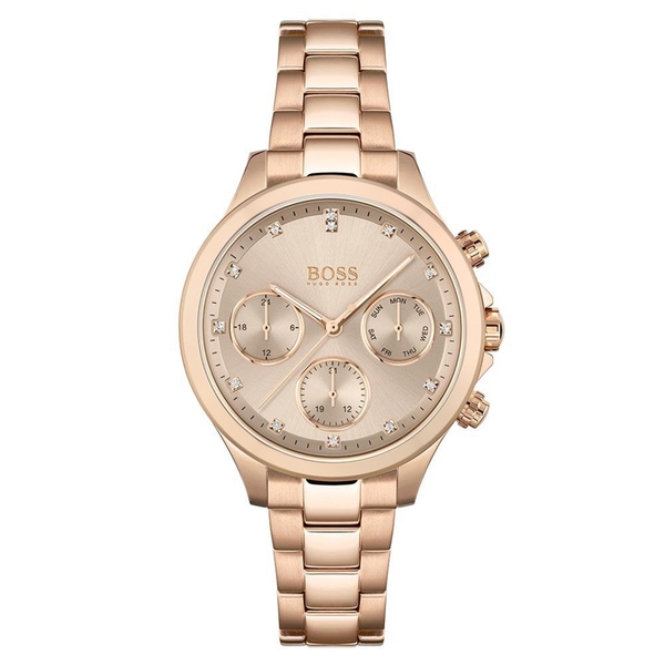 Hugo Boss Carnation Gold Steel Women's Multi-Function Watch 1502592