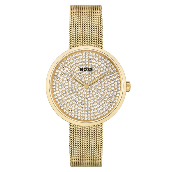 Hugo Boss Gold-Tone Mesh Women's Watch 1502659