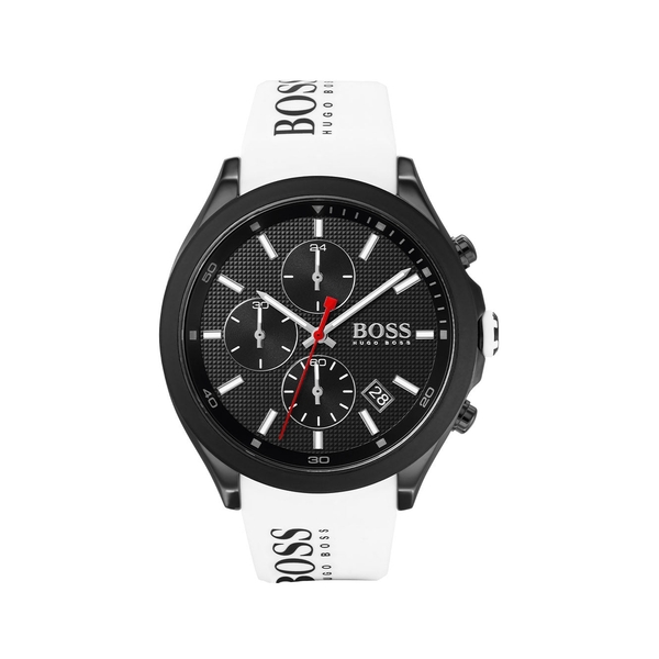 Hugo Boss Velocity Silicone Black Dial Men's Watch 1513718