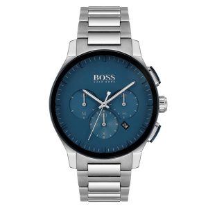 Hugo Boss Stainless Steel Blue Dial Chronograph Men's Watch 1513763