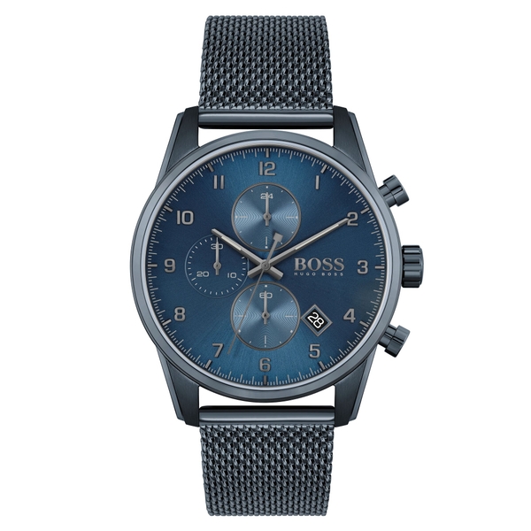 Hugo Boss Blue Steel Mesh Men's Chronograph Watch 1513836