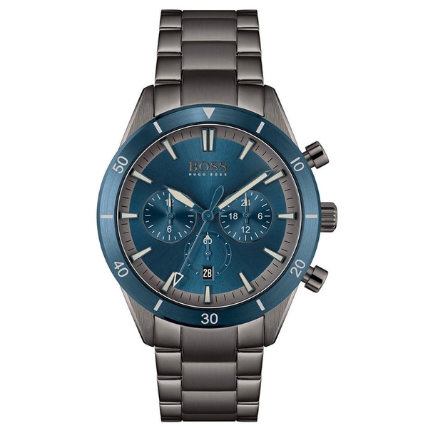 Hugo Boss Santiago Grey Chronograph Men's Watch 1513863