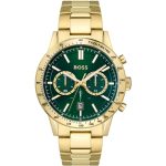 Hugo Boss Allure Green Dial Gold Men's Watch 1513923