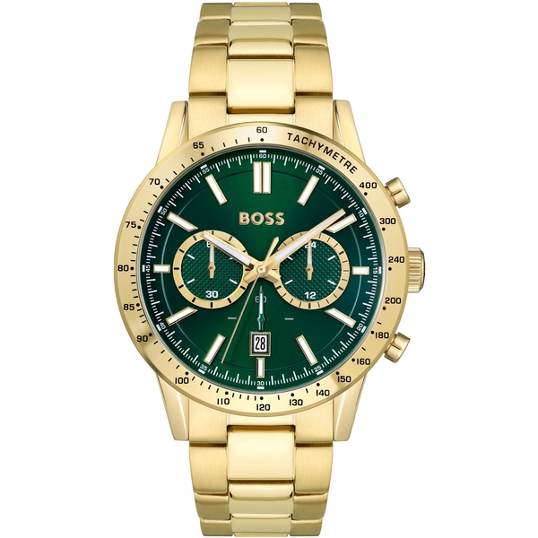 Hugo Boss Allure Green Dial Gold Men's Watch 1513923
