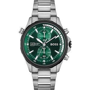 Hugo Boss Globetrotter Green Dial Men's Watch 1513930