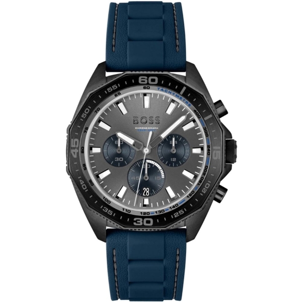 Hugo Boss 1513972 Energy Blue Silicone Chrono Men's Watch