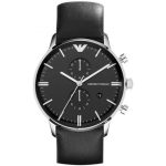Emporio Armani Black Leather Men's Watch AR0397