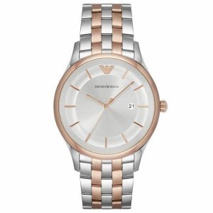 Emporio Armani AR11044 Lambda Silver Dial Men's Watch
