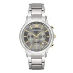 Emporio Armani Men's Chronograph Watch Renato Gold Silver AR11047