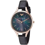 Emporio Armani Aurora AR11056 Round black Mother-Of-Pearl dial Watch