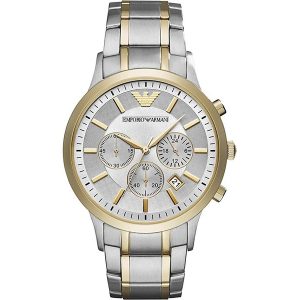 Emporio Armani Men's Chronograph Watch Renato Gold AR11076
