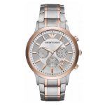Emporio Armani Men's Chronograph Watch Renato Rose Gold AR11077