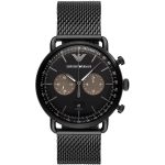 Emporio Armani Men's Watch Chronograph 43mm Aviator Black AR11142