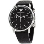Emporio Armani Aviator Chronograph Quartz Black Dial Men's Watch AR11143