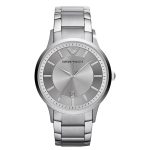 Emporio Armani AR11189 Men's Quartz Watch Stainless Steel Silver Analog