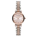 Emporio Armani Ladies Watch T-Bar Gianni Two-Tone Pink AR11223