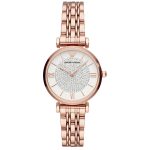 Emporio Armani Ladies T-Bar Gianni Watch Rose Gold Plated AR11244