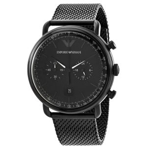 Emporio Armani Aviator Chronograph Quartz Black Dial Men's Watch AR11264