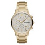 Emporio Armani Men's Chronograph Watch Renato Gold AR11332