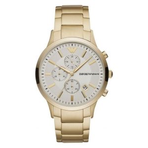 Emporio Armani Men's Chronograph Watch Renato Gold AR11332