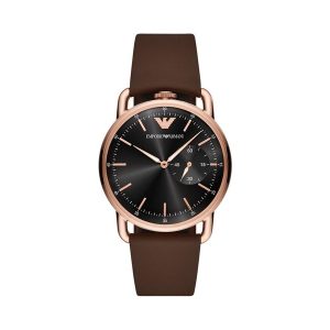 Emporio Armani Men's Brown Leather Strap Watch AR11337