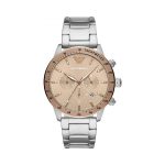Emporio Armani Mario Silver Beige Chronograph AR11352 Men's Watch