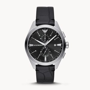 Emporio Armani Men's Claudio Black Dial Watch AR11542