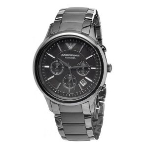 Emporio Armani Men's Chronograph Watch Ceramica Black AR1452