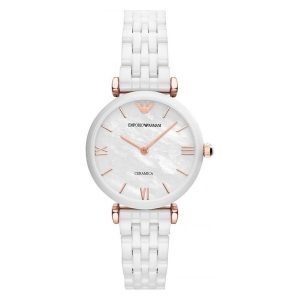Emporio Armani Ladies Watch Ceramica White AR1486