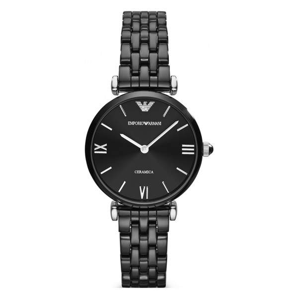 Emporio Armani Ladies Watch Ceramica Black AR1487