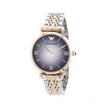 Emporio Armani Quartz Grey Dial Two-tone Ladies Watch AR1725