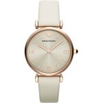 Emporio Armani Ladies Watch Gianni T-Bar Cream AR1769
