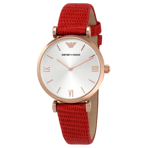 Emporio Armani Classic Silver Dial Ladies Dress Watch AR1876