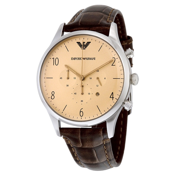 Emporio Armani Classic Chronograph Cream Dial Men's Watch AR1878