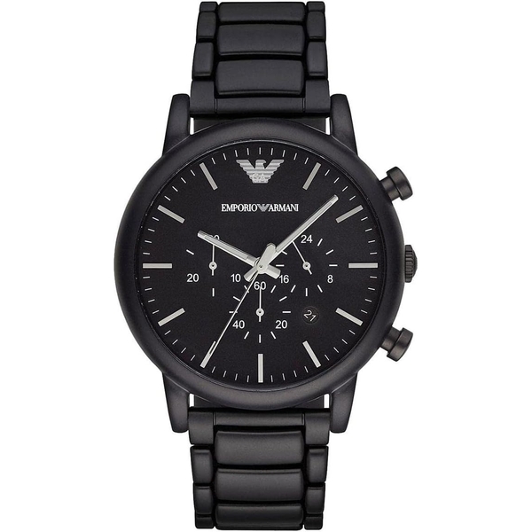 Emporio Armani Men's Luigi Chronograph Watch Black PVD AR1895