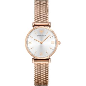 Emporio Armani Ladies Watch Gianni T-Bar Rose Gold AR1956