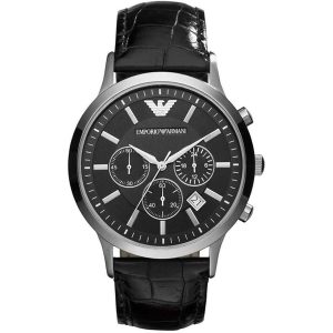 Emporio Armani Men's Renato Chronograph Watch Black AR2447