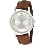 Emporio Armani Men's Watch 43mm Renato Silver Brown AR2463