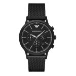 Emporio Armani Men's Chronograph Watch Black PVD AR2498