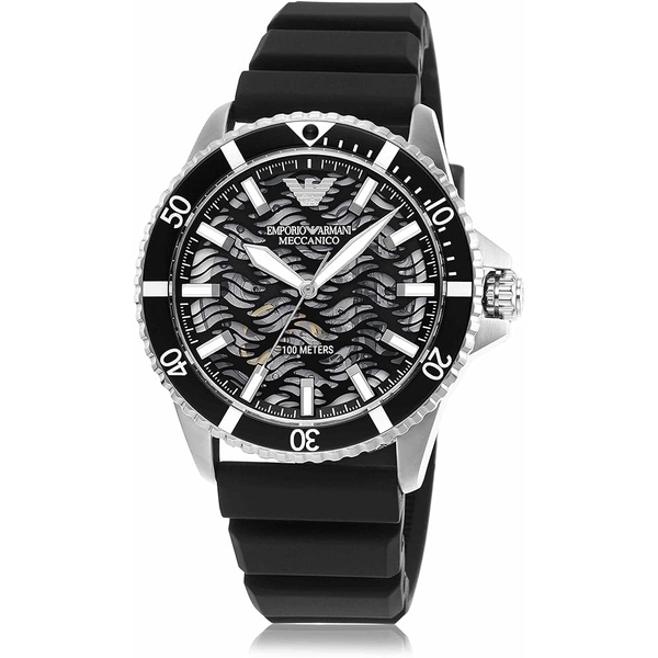 Emporio Armani Automatic Black Silicone Men's Watch AR60062