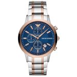 Emporio Armani Men's Watch Two Tone Rose Gold AR80025