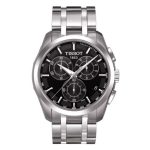 Tissot T-Trend Couturier Men's Watch - Black Dial, Stainless Steel Bracelet (T035.617.11.051.00)