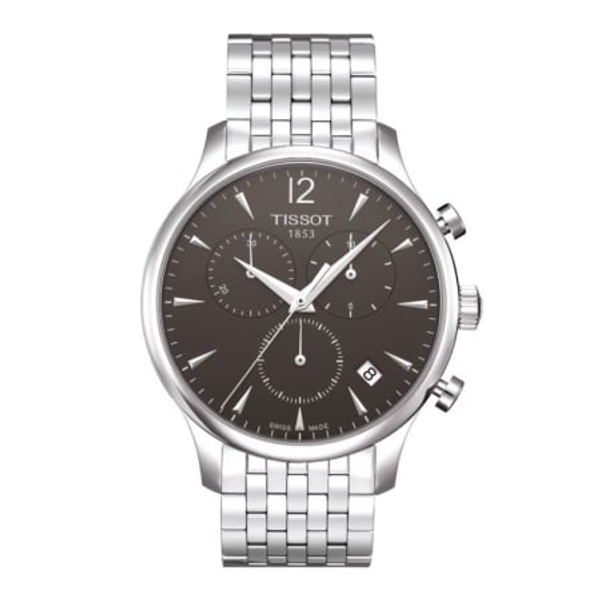 Tissot T-Classic Tradition Men's Watch (T063.617.11.067.00) - Black Dial, Stainless Steel Bracelet