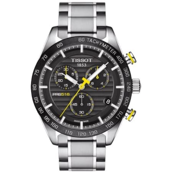 Tissot PRS 516 Chronograph Men's Watch - Silver/Black (T100.417.11.051.00)