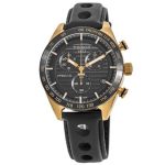 Tissot PRS 516 Chronograph Men's Watch - Black Leather Strap (T100.417.36.051.00)