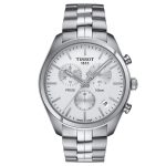 Tissot PR 100 Chronograph Men's Silver Watch - Classic & Modern Design