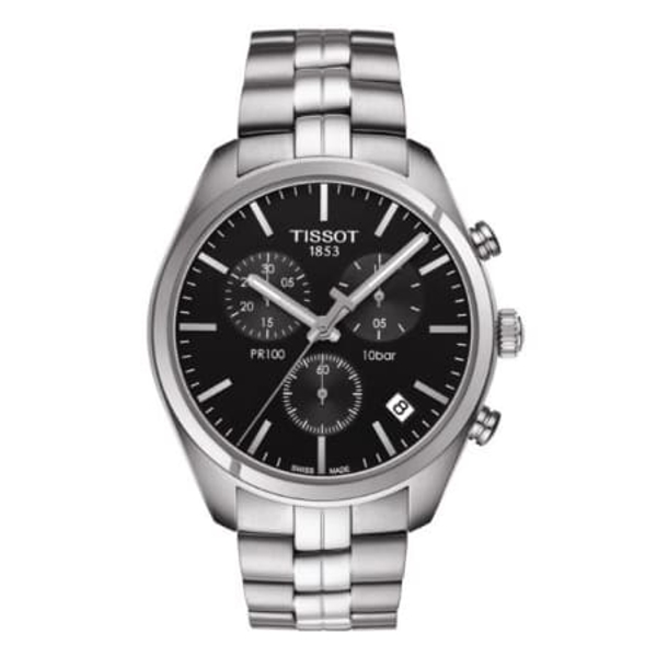 Tissot PRC 200 Chronograph Men's Watch - Silver/Black (T101.417.11.051.00)