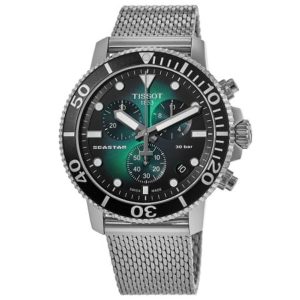 Tissot Seastar 1000 Chronograph Green Dial Men's Watch T120.417.11.091.00