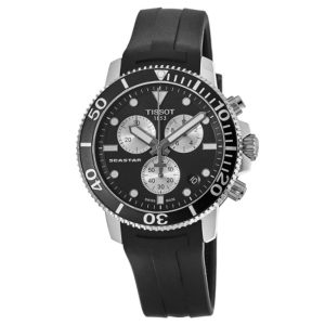 Tissot Seastar 1000 Chronograph Black Dial Men's Watch (45.5mm)